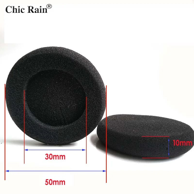 6 Cuscinetti Auricolari In Schiuma Da 55 Mm Per Cuffie - Neri, Morbidi E Traspiranti