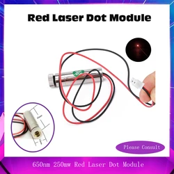 Modulo Laser 250mw 650nm modulo di messa a fuoco incisione testa Laser CNC incisore laser CNC parti fai da te diodo punto di illuminazione fuoco