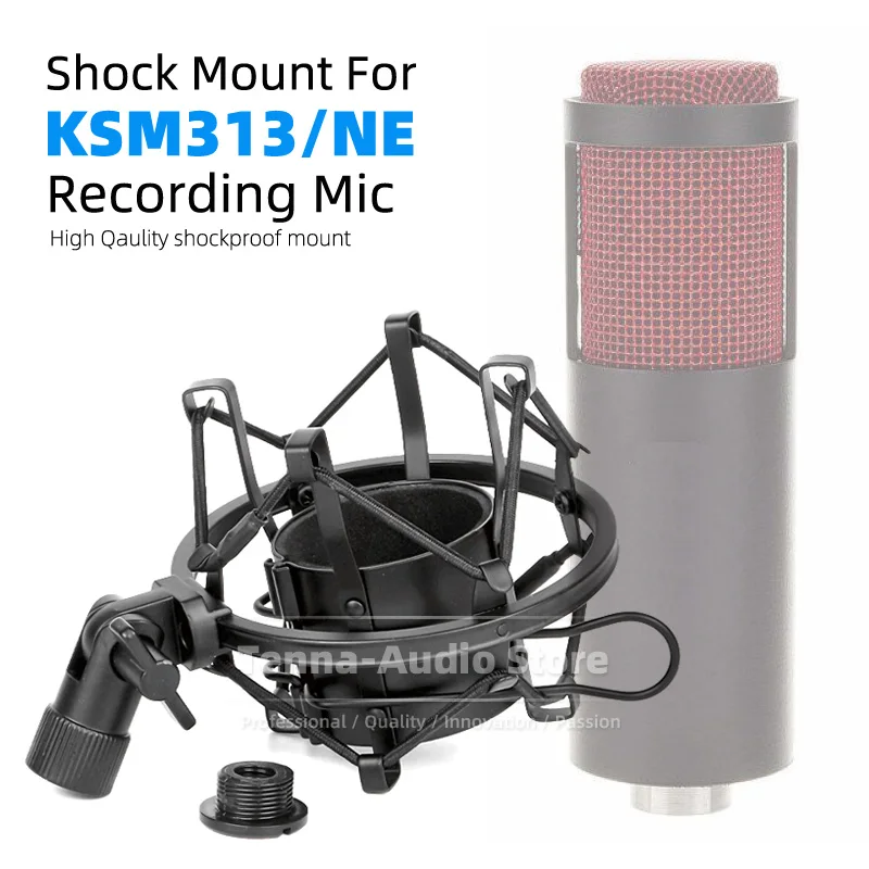 For SHURE KSM313/NE KSM313 KSM 313 NE Mic Stand Isolation Holder Spider Microphone Suspension Clamp Shock Mount Shockproof Clip