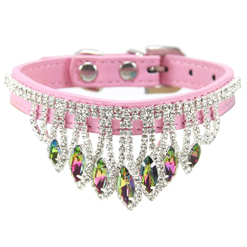 

Crystal Dog Collar Rhinestone Necklace, Bling, Shiny, Pet Wedding Jewelry, Accessories for Puppy, Chihuahua, Yorkshire, Fashion