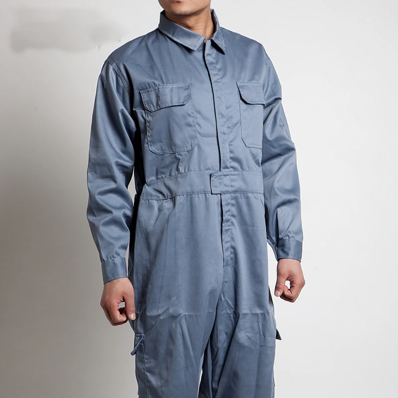 

Men Jumpsuit Workwear Long Sleeves Zipper Workmen Uniforms Auto Repair Workshop Sailor Overalls Welding Suit Mechanical Coverall