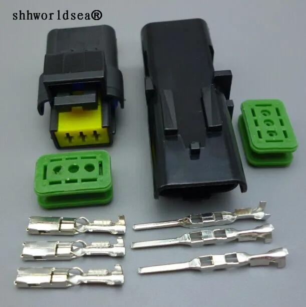 

shhworldsea 3 pin male or female waterproof automotive connector harness 211PL032S0049 211PC032S0049 For PSA Peugeot Citroen