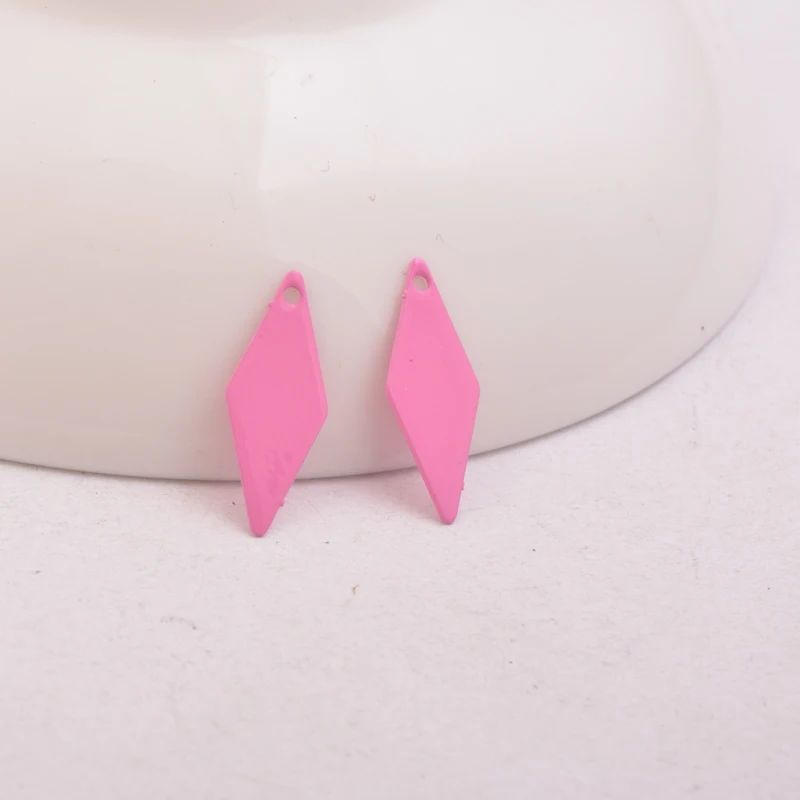 100 Stück AC10969 7*18mm Quadratische Anhänger Rhombus Ohrring Anhänger Zubehör für Damen Bijoux Geometrisch – Detail 11