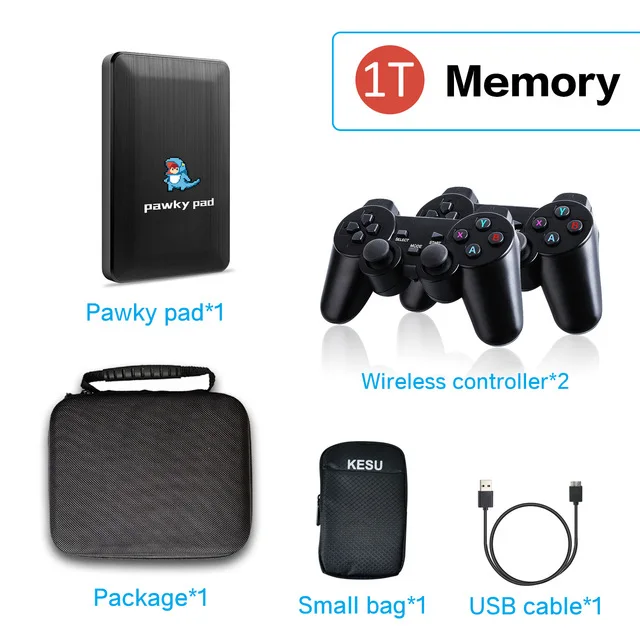 

Pawky Pad Game Console for G Cube/Saturn/PS2/N64 45000+ Games 4K 3D Retro Video Game Only Run On The Computer/Laptop For Windows