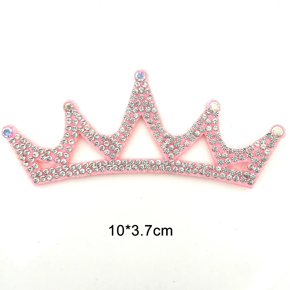 10 Stück/Set Mehrstilige Filz-Applikationen mit Diamantkrone für DIY-Stirnbänder und Weihnachtsmützen-Zubehör – Detail 3