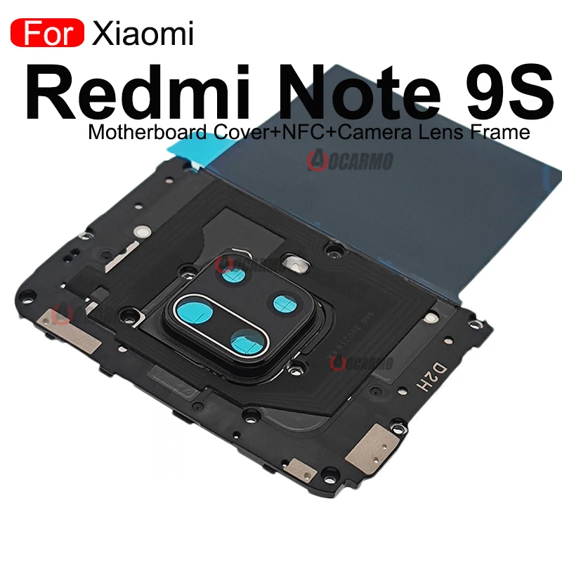 For Xiaomi Redmi Note 9S Wifi Antenna Signal Motherboard Cover NFC Module With Camera Lens Frame Repair Replacement Parts