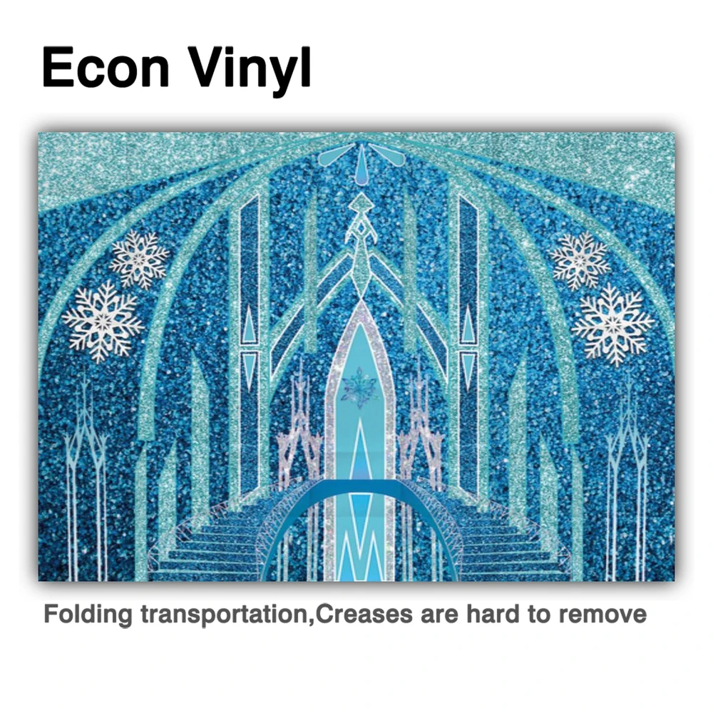 Funnytree المجمدة حفلة الشتاء القلعة استحمام الطفل خلفية ندفة الثلج عيد ميلاد الجليد بريق الاطفال فتاة الأميرة خلفية الصورة