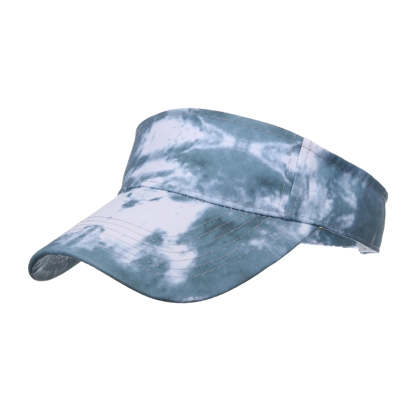 Tie Dye Visor Hat Summer Women\'s Golf Sun Hat Baseball Caps Adjustable Size Beanies Beach Breathale Empty Top Cap Sports Cap