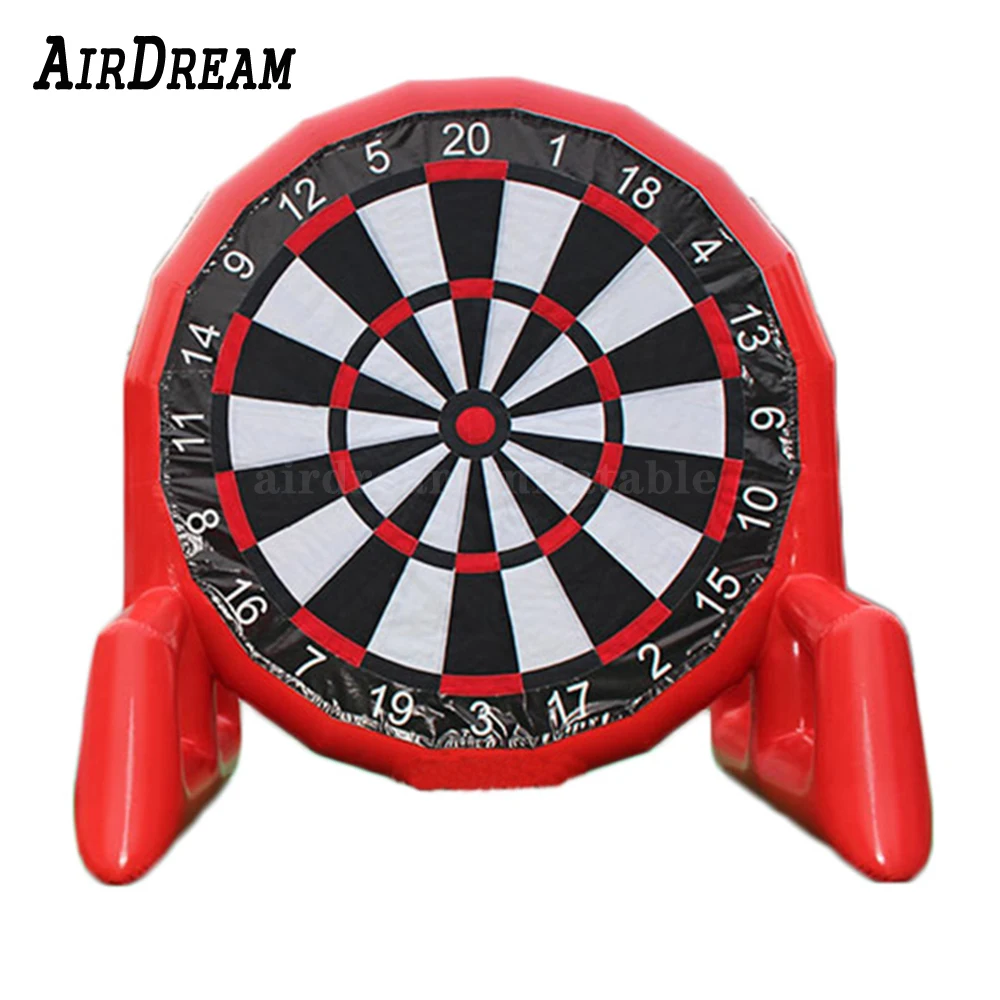 

PVC Red Occluded Inflatable Soccer Dart Board football target For shooting Sports Game Equipment