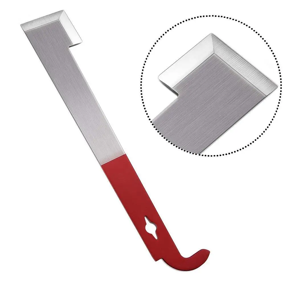 27cm Bienenzucht Stahl J Form J-typ Werkzeug Bee Multifunktionale Haken Werkzeuge Gekrümmte Rote Schwanz Hive Schaber Bienenzucht u4K6