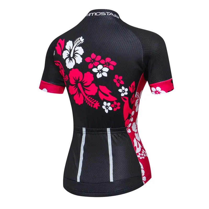 Weimostar Flower Cycling Jersey Women Pro Team Bicycle Clothing Tops Summer MTB Bike Jersey Road Cycling Shirt Maillot Ciclismo