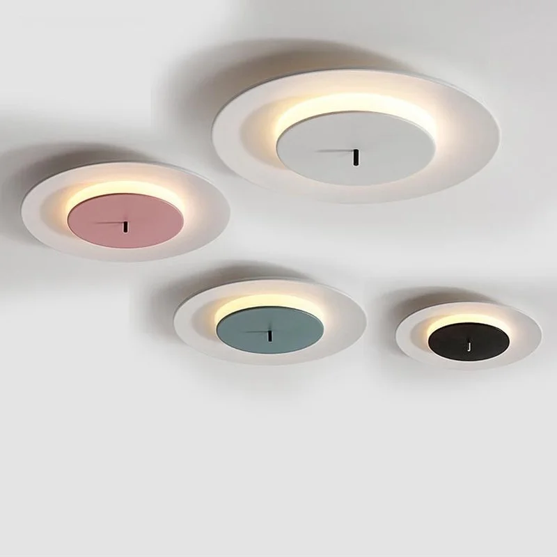 

Modern Simple LED Ceiling Lights Nordic Living Room Children's room Round Ceiling Lamp Bedroom Restaurant Indoor Decor Fixtures