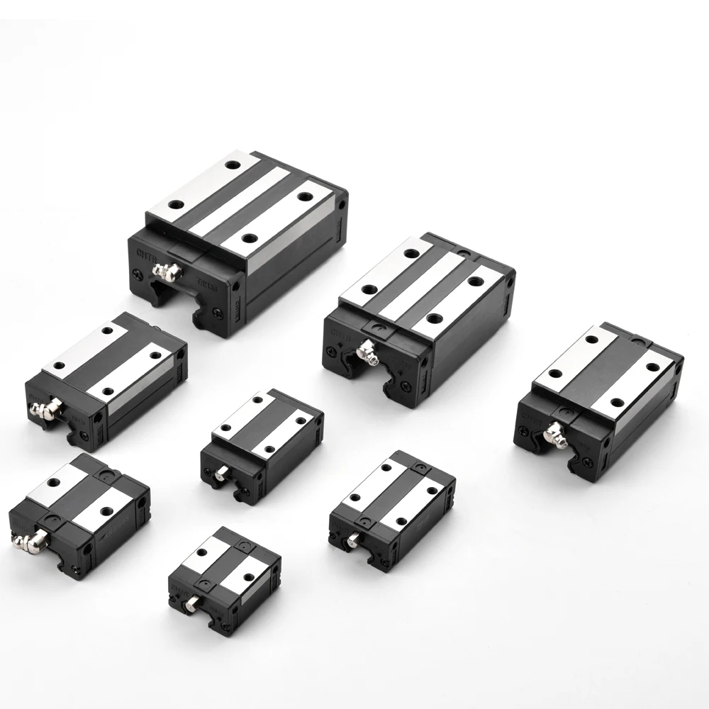 HGW15 HGW20 HGW25 HGW30 heavy linear rail slide 1pc HGW15 linear guide 1pc HGW15 carriage CNC 3D Printer Customizable Any Size