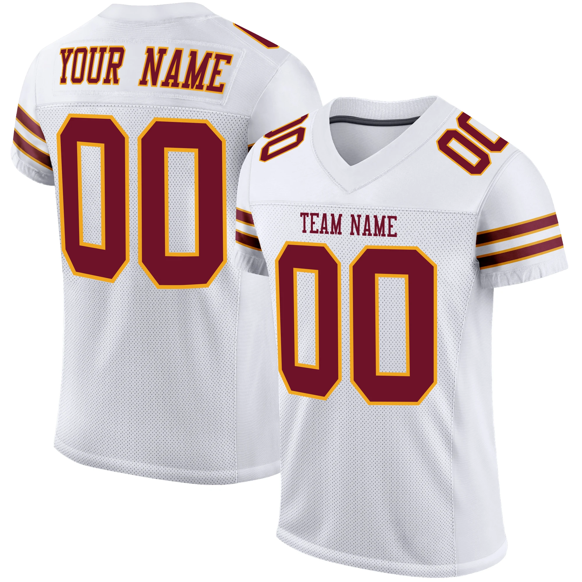 Customzied Football Jersey Print Your Name Number Breathable Washable Stretch Jersey for Birthday Gift Outdoor