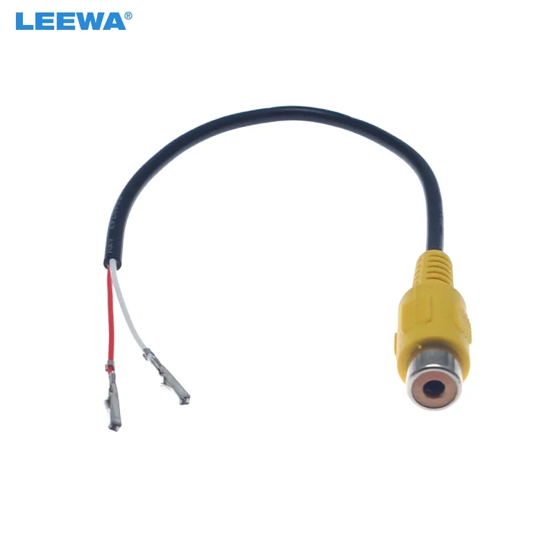 

LEEWA 10PCS RCA Female Connector With Wire Crimp 2-Pin Terminal For DIY Installation #CA6329