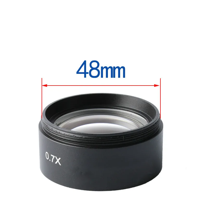 Objectif auxiliaire de Microscope stéréo 0,7x, Distance de travail, objectif de Microscope à large champ 120mm
