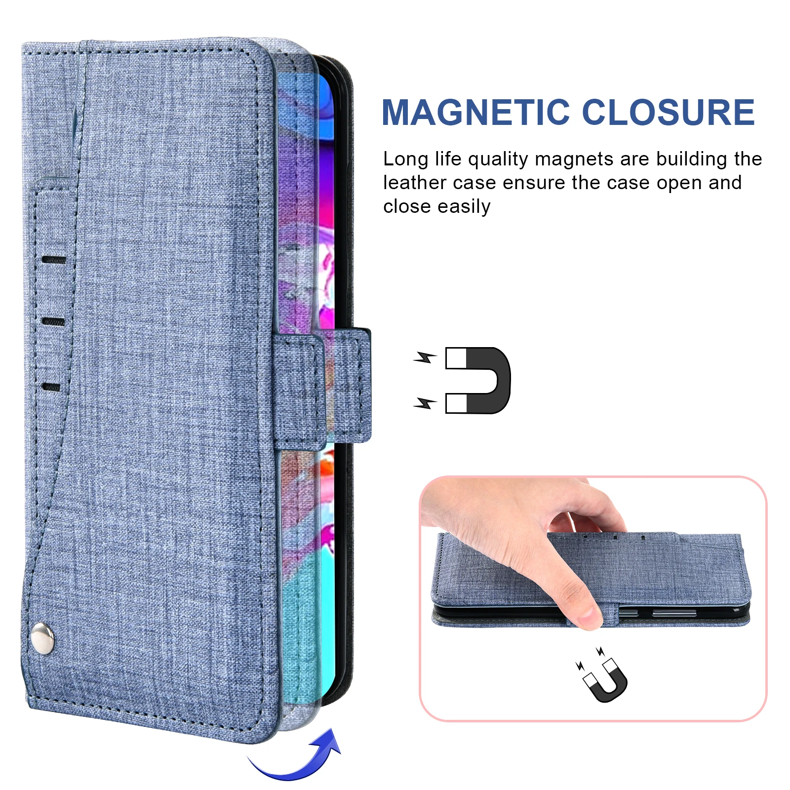 Magnetic Leather Flip Wallet Case For LG K51 Q51 Reflect LTE Q5 LGK51 K 51 51K L555DL 2020 LGK51Phone LG5Card Holder Phone Cover