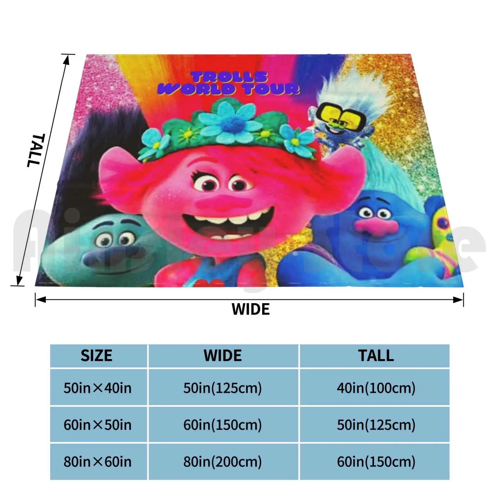 Poppy Quotes Trolls World Tour Blanket Fashion Custom Trolls Poppy Quotes Trolls Branch Quotes Your Eyes Happiness Isnt view 2