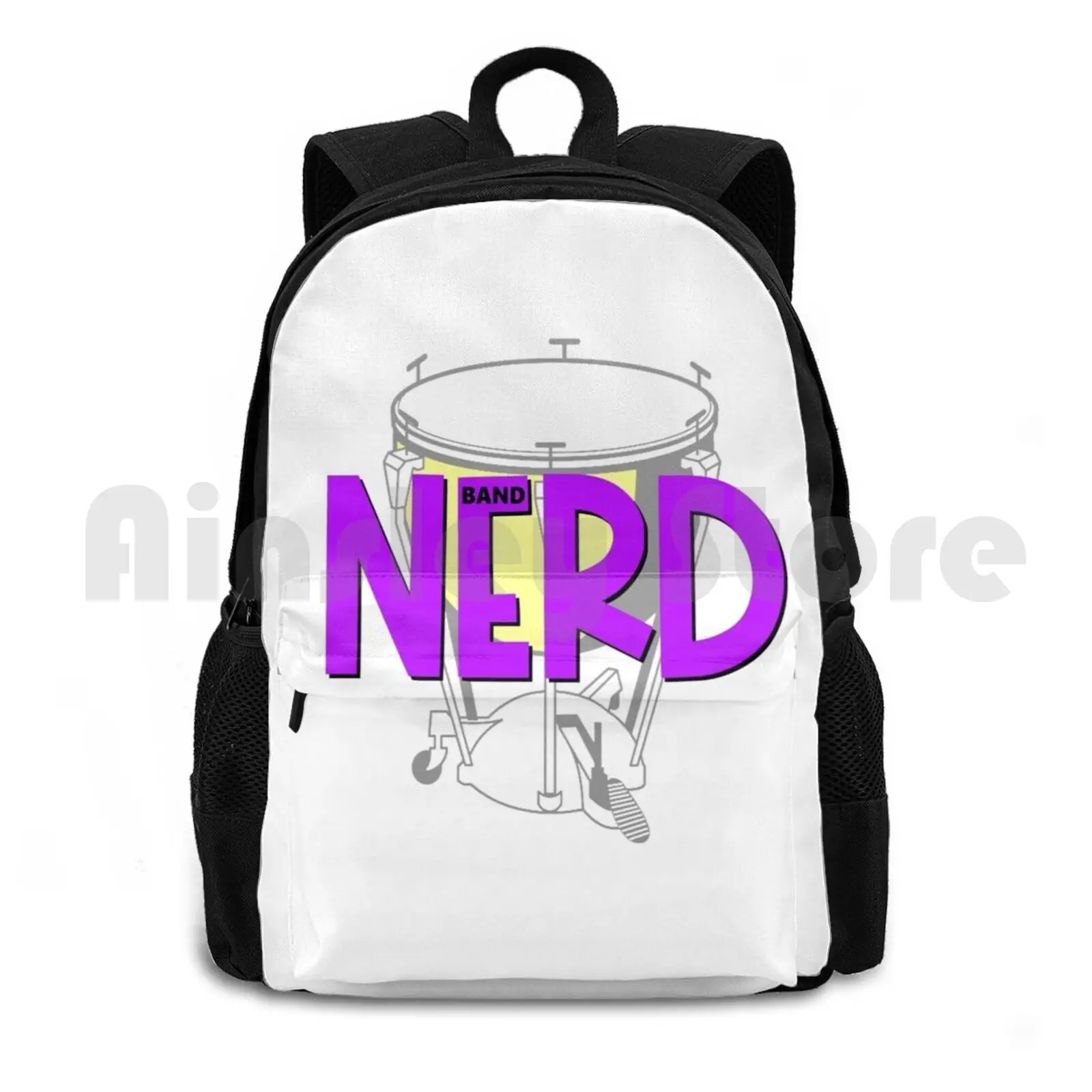 

Band Nerd-Timpani Outdoor Hiking Backpack Waterproof Camping Travel Band Band Nerd Marching Band Marching High School Band High