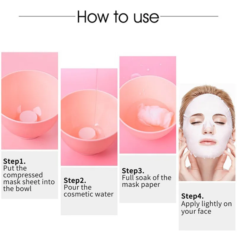 Compressed Face Mask Paper Disposable Facial Dry Masks Nonwoven Fabric Papers Skin Care Compressed mask moisturizing mask