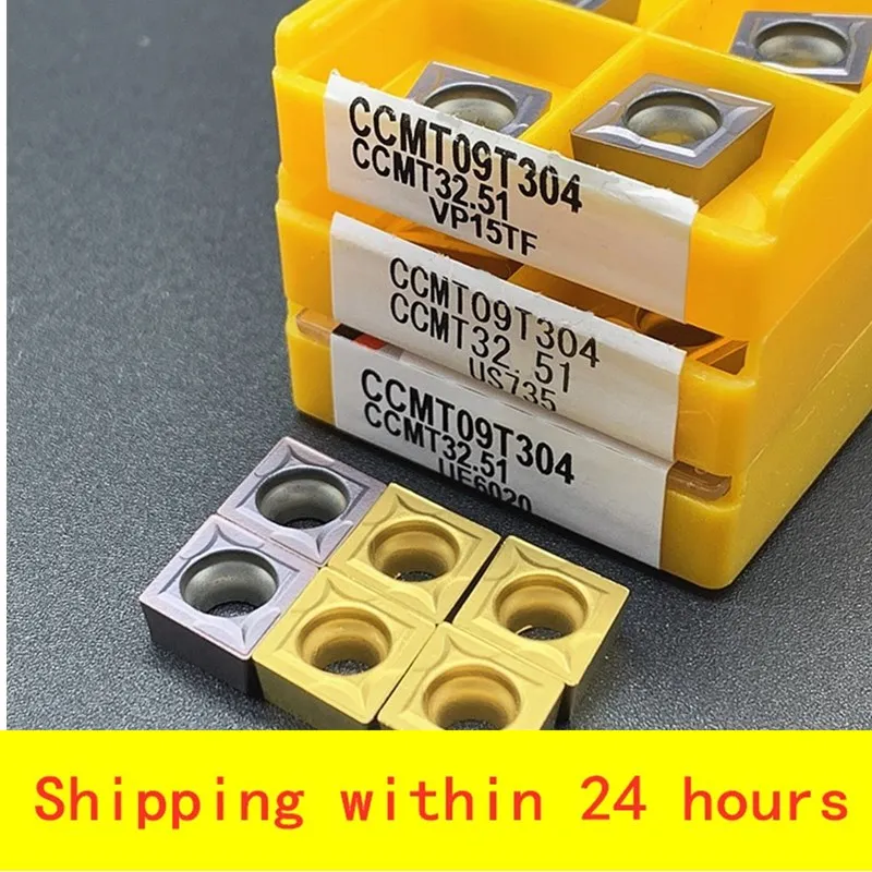 Imagem -02 - Ferramenta de Torneamento de Metal para Torno Inserção Carboneto Fresa Facial Ccmt09t304 Vp15tf Ue6020 Us735