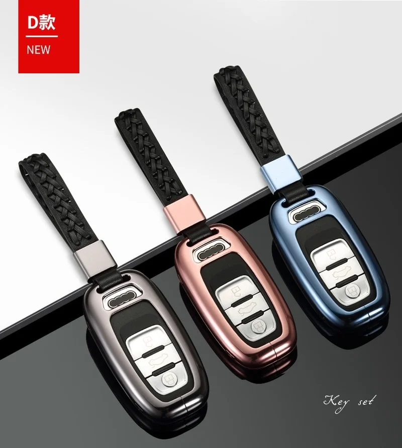 

Aluminium Alloy Car Smart Key Case Cover for Audi A4L Q5L A6L A5 Q7 Q3 A7 A3 Q2L 2020 Models Accessories for the car