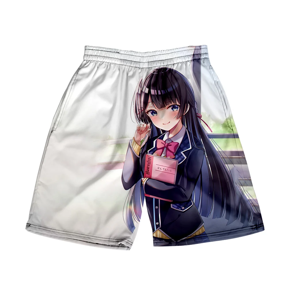 Tsukino Mito 3D Print Shorts harajuku Summer Holiday Women/Men  Elastic Waist Japan Streetwear Shorts Kawaii Beach Shorts