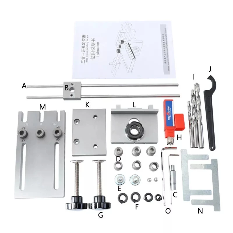 Imagem -05 - Allsome 10 mm Broca Bucha Guia de Perfuração de Madeira Localizador Ajustável Passador Gabarito Kit em Encavilhar Gabarito para Faça Você Mesmo Ferramenta
