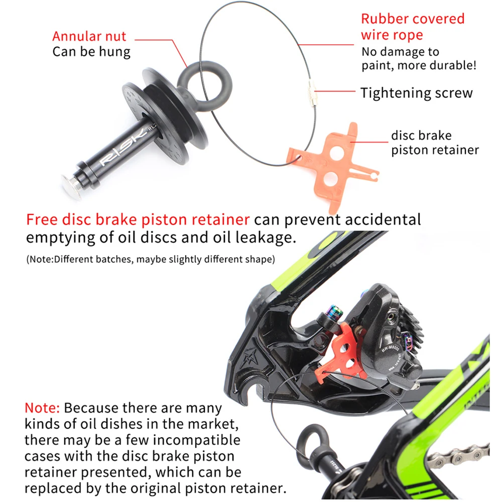 RISK Multifunction Bicycle Chain Keeper Fix Clean Tool With Chain Oiler Sponge Bike Wheel Holder Quick Release Lever Protector