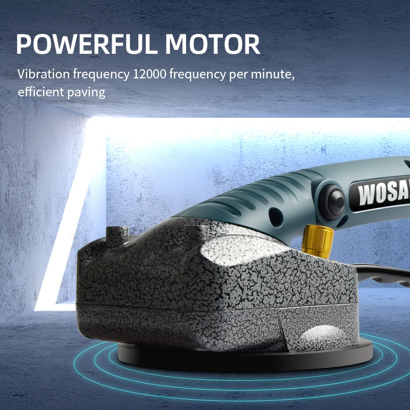 WOSAI MT Series 12V Wireless Portable Smart Tile Tiler Floor Wall Tile Vibration Machine Brick Wall Tile Installation Power Tool