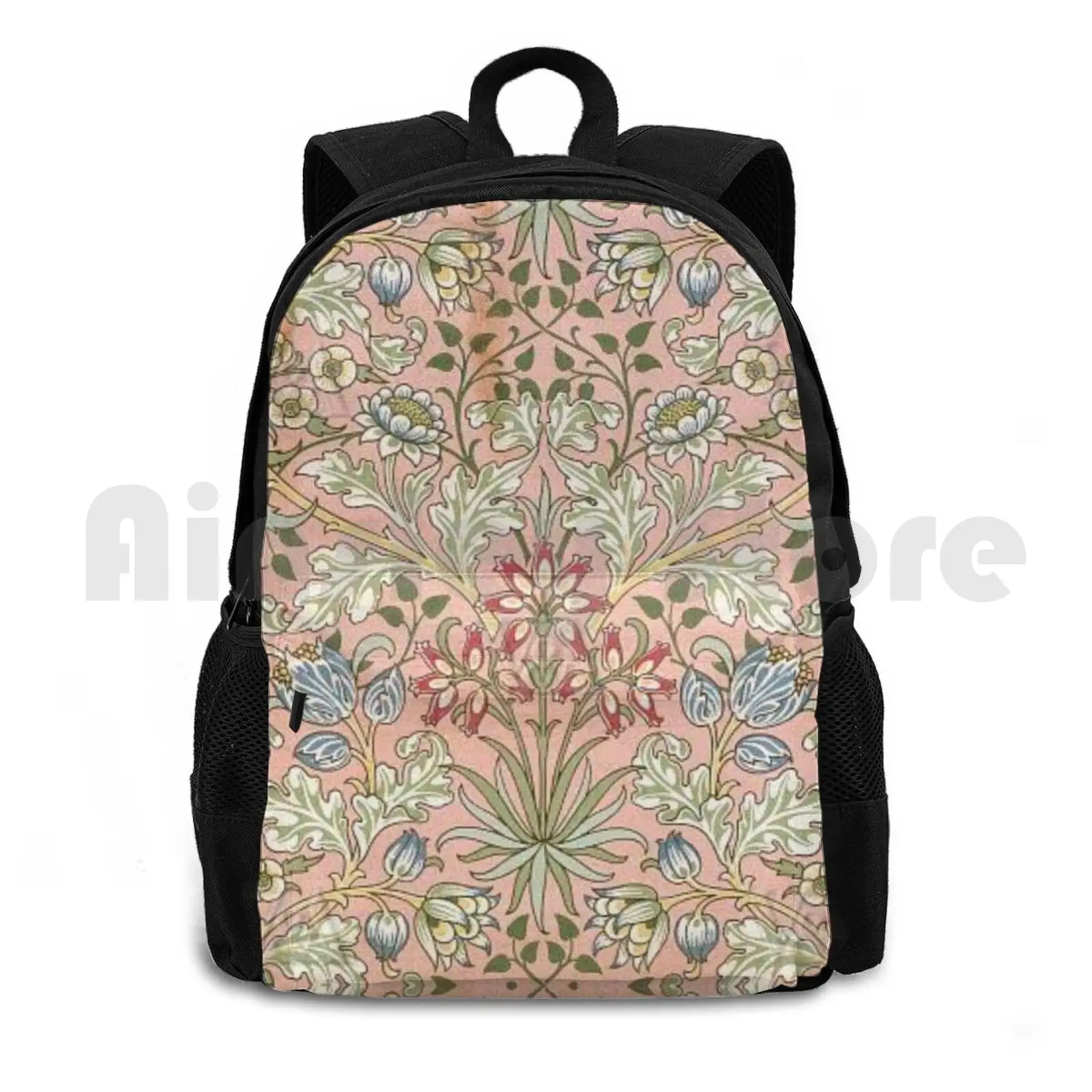 

Дизайнерский походный рюкзак William Morris, водонепроницаемый рюкзак для кемпинга, путешествий, William Morris, узор Morris, винтажные цветы с цветочным принтом