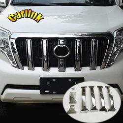 For Toyota Prado FJ150 FJ 150 2014-2017 ABS Chrome Grille Grill Molding Around Camera Cover Trim Car Styling 7pcs