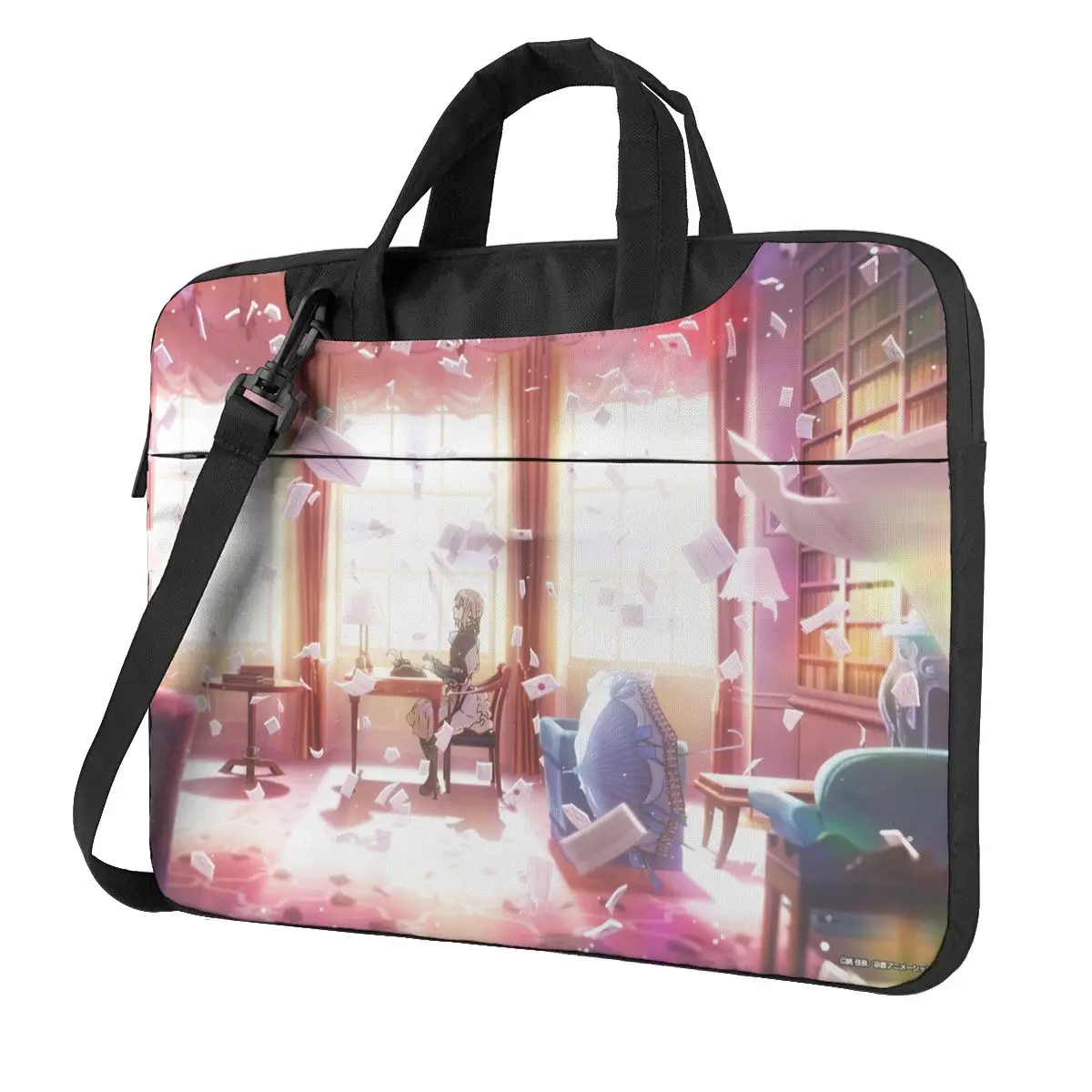 

Anime - Violet Evergarden Laptop Bag Case Protective Vintage Computer Bag Bicycle Crossbody Laptop Pouch