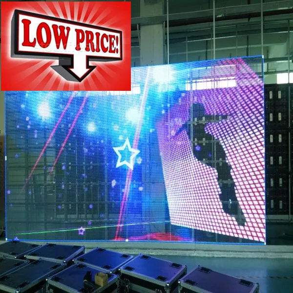 Indoor Transparent P12 LED Glass display Shop Window Digital Signage