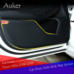 Car Door Anti-kick Mat Anti Kick Sticker Decoration  Styling For Ford Focus Focus4 MK4 2018 2019 2020 2021 2022