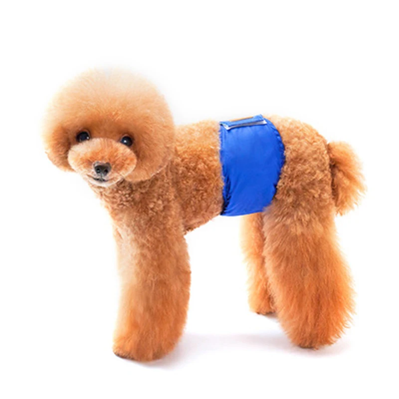 Reusable Washable Dog Diapers Breathable Cotton Puppy Belly Bands Hook & Loop Adjustable Sanitary Pantie for Pet WWO66