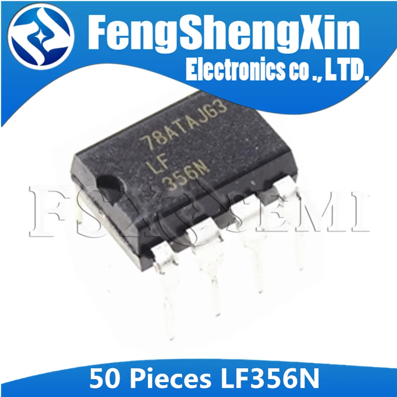 

50PCS LF356N DIP8 LF356 DIP 356N DIP-8 LF356P WIDE BANDWIDTH SINGLE J-FET OPERATIONAL AMPLIFIERS IC