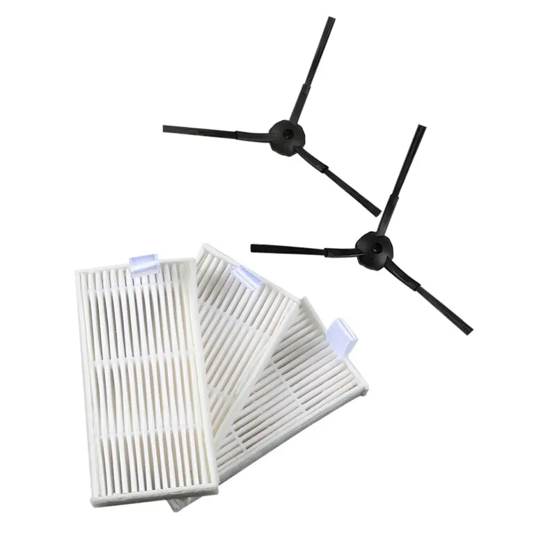 

3x Robot HEPA filter and 2x Side Brush for Kenwood VC2711 Robotic Vacuum Cleaner Parts