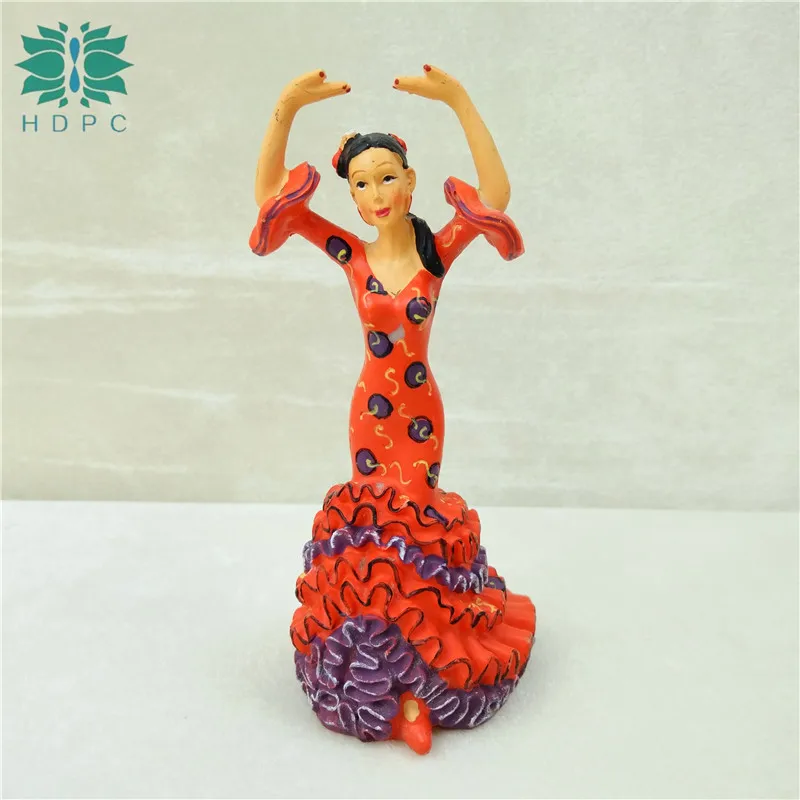 resin figure mental psychological sand table game box court therapy Professional flamenco dancer