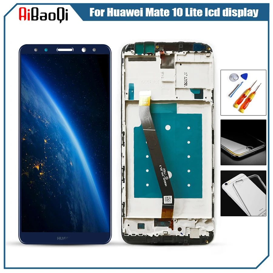 

5,9 "для HUAWEI Mate 10 Lite, ЖК-дисплей, сенсорный экран с рамкой для HUAWEI Nova 2i honor 9i ЖК-дисплей RNE-AL00 G10 плюс