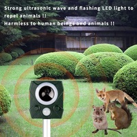 Animal Repellent Solar Powered Cat Fox Repeller Outdoor Waterproof Application Cat Repellent Ultrasonic Cat Deterrents