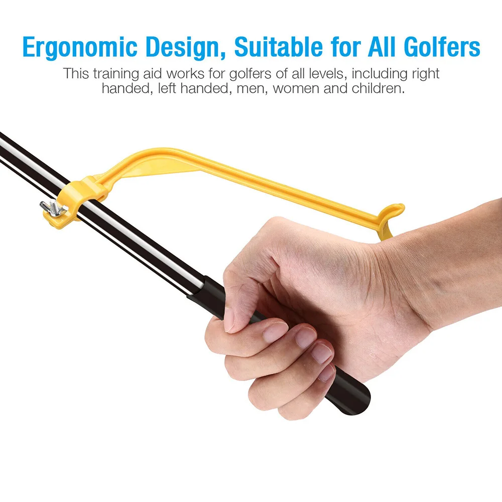 Swingyde Golf Swing Swinging Training Aid Tool Trainer Wrist Control Gesture C-shape