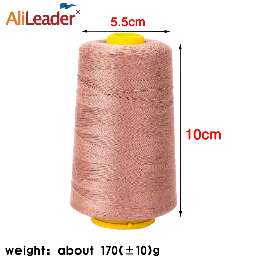 Good Quality Nylon Weaving Threads 1500 Meter Wig Making Tools Polyester Yarn Machine Embroidery Sewing Threads 1500Meter