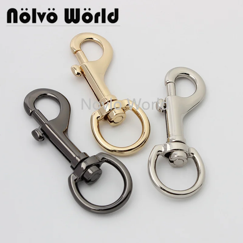 

Nolvo World 5-20-50 pieces 20mm 3 colors Snap hooks for handbag hardware swivel snap hook Alloy Swivel Clasps