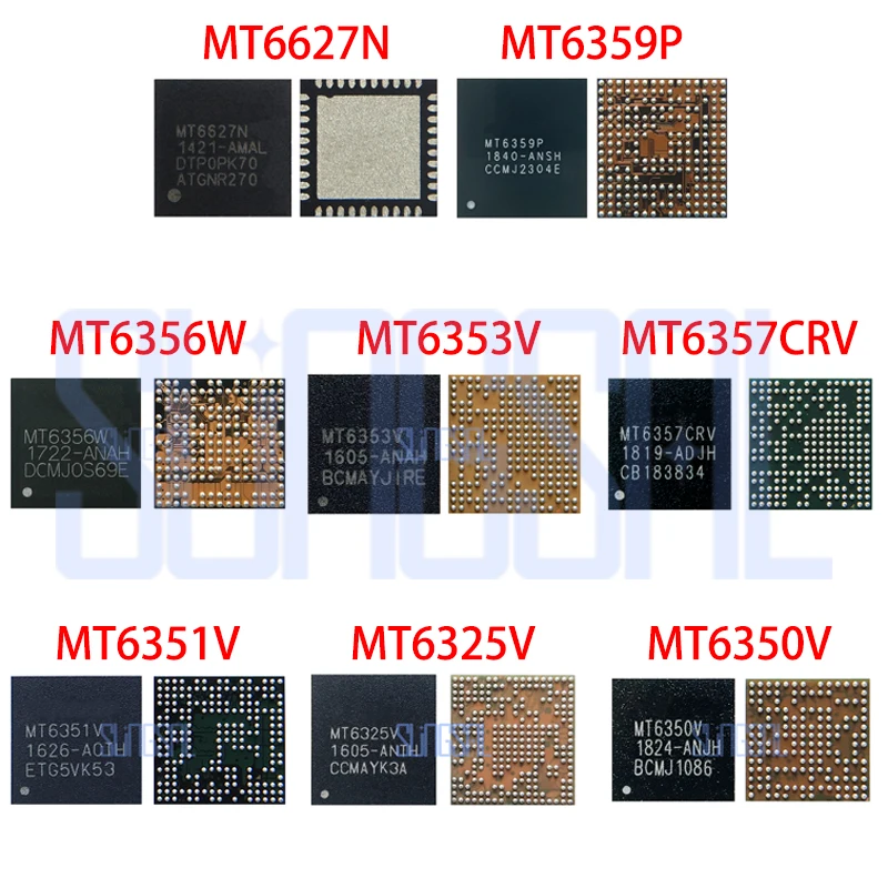 5pcs Original New MT6627N MT6359P MT6357CRV MT6351V MT6325V MT6356W MT6353V  MT6350V Power management IC PM BGA Chipset Chip