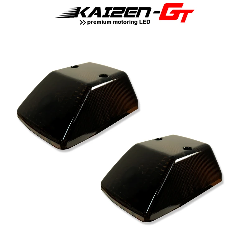 Kaizen 2PCS Gloss Black Front Turn Signal Light Covers For 1986-2018 Mercedes Benz W463 G-Class G500 G550 G55 G63 G65 etc