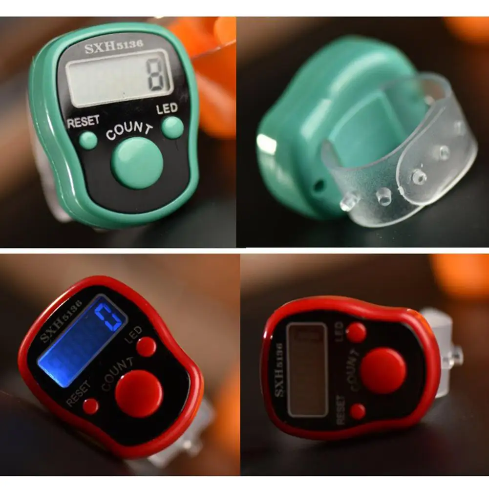 1 шт., портативный электронный цифровой счетчик пальцев с ЖК-дисплеем