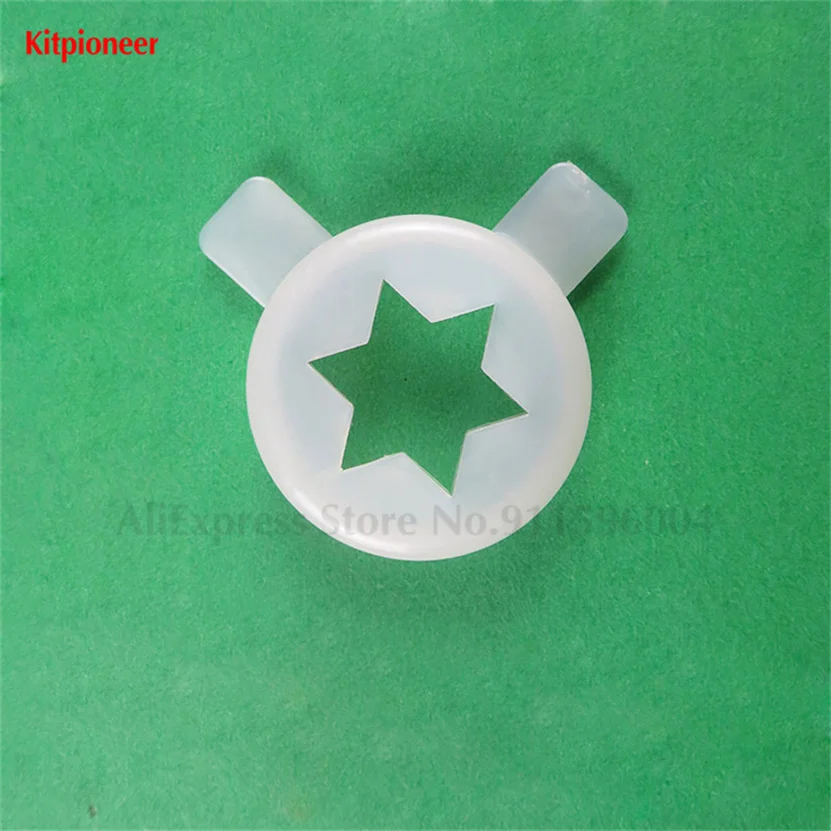 New 5Pcs Lids Of Ice Cream Machine 29mm Inner Diameter Modeling Caps For Ice Cream Nozzle Five Different Shapes