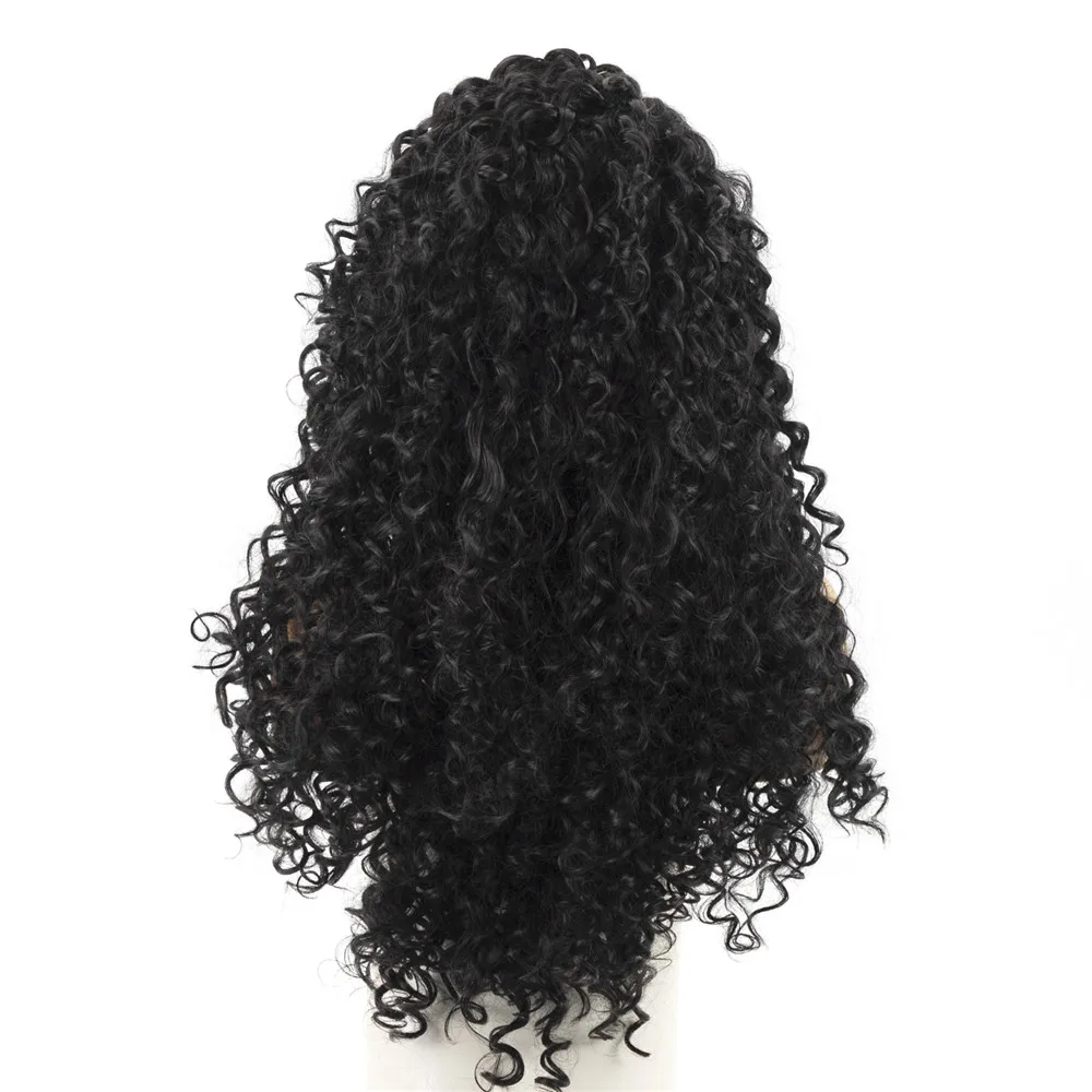 OUCEY Synthetic Wigs for Black Women Long Curly Wigs For Women High Temperature Hair Natural Wigs Women Cosplay Wig Female