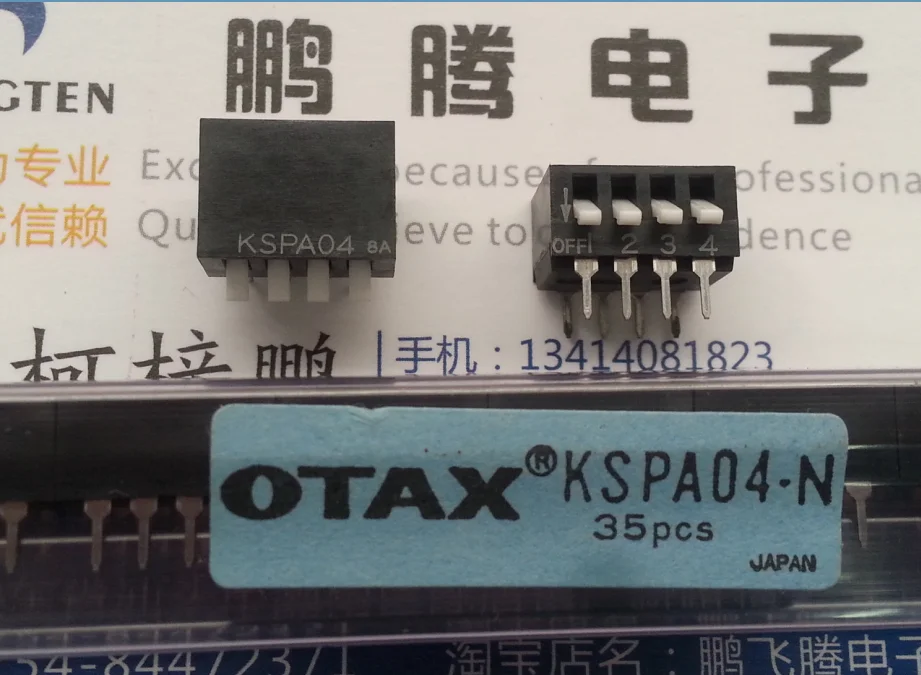 1PCS Original Japanese OTAX KSPA04 dial code switch 4-bit straight plug 4P side dial key type dial 2.54